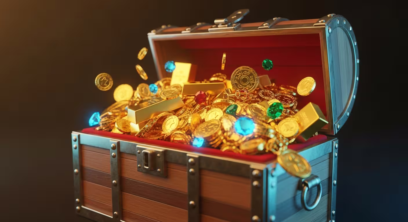 Geopend woordenlijstboek met casino-iconen die de GambleCity-terminologie vertegenwoordigen